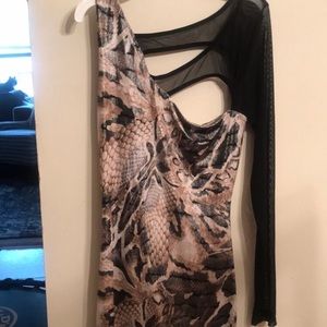 Snake print dress